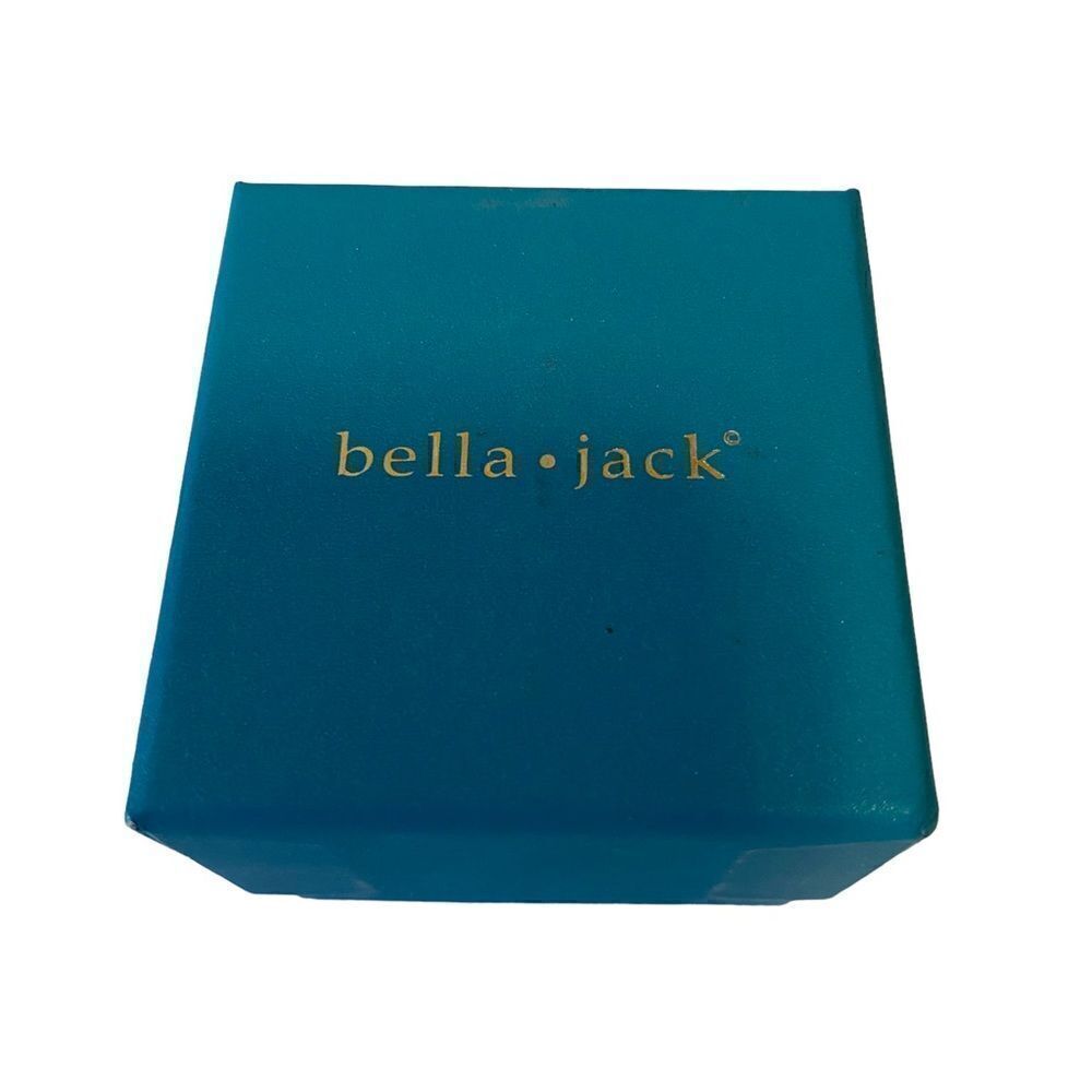 Bella Jack Bright Silver Toned Rectangular Drop Earrings.  Very Sharp Looking. - Picture 5 of 5